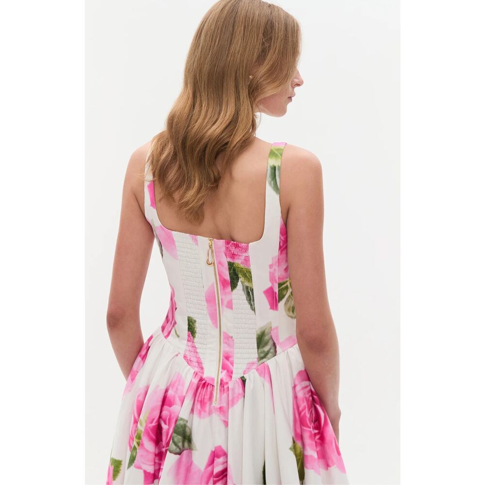 Aje Alani Gown Soft Rose Light Floral US 2 - Picture 6 of 15